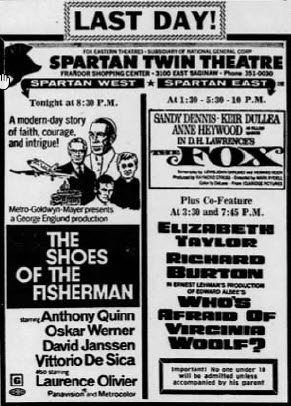 Spartan Twin Theatre - Ad June 10 1969 (newer photo)